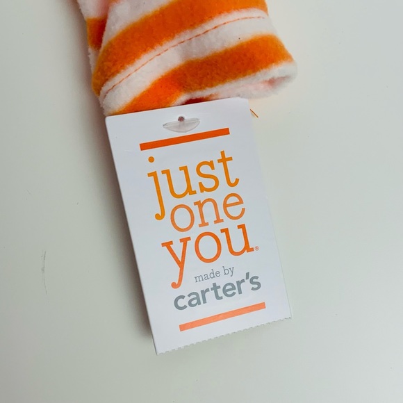 Carter’s Halloween Onesie Newborn Orange/White - Picture 5 of 6